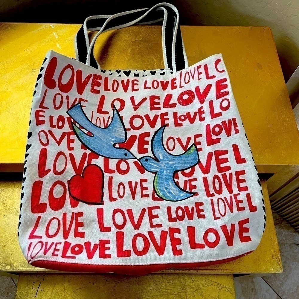 Brighton Large Love Canvas Tote‎